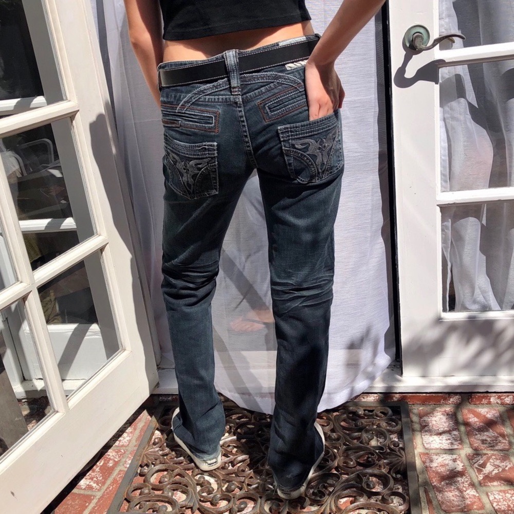 Embroidered Angel jeans